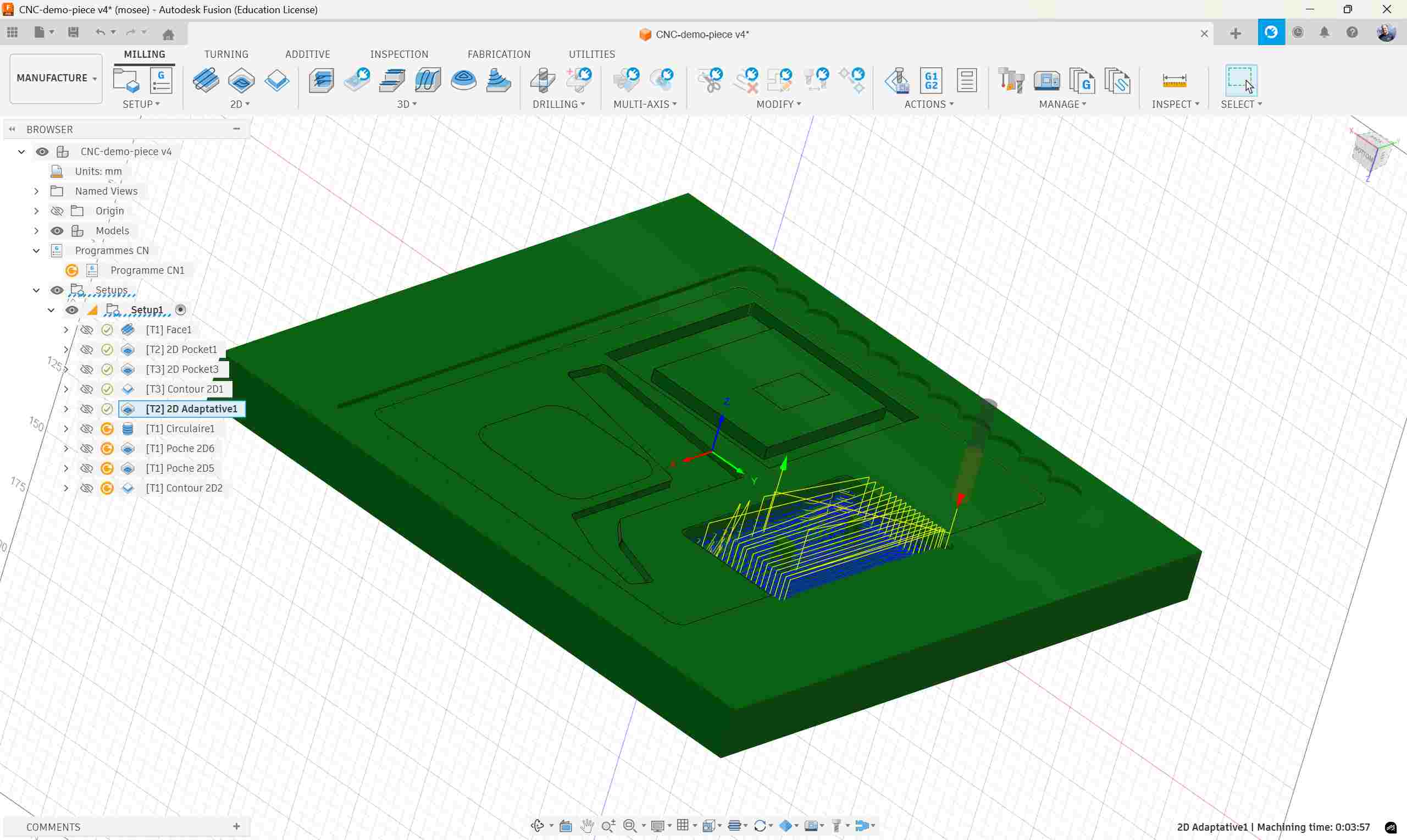 2D adaptive clearing: geometry