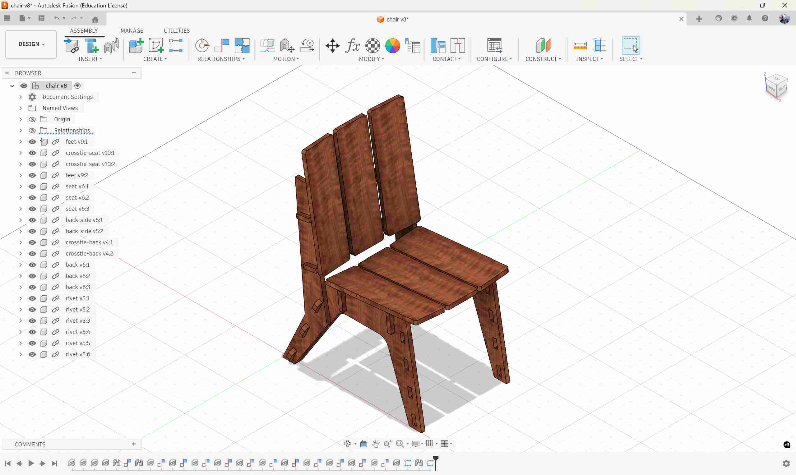 modelled chair