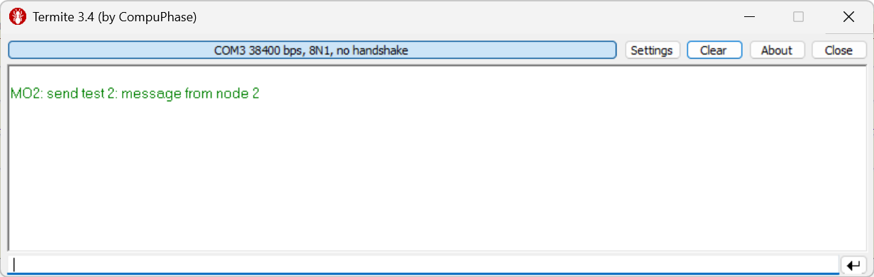 Serial monitor results