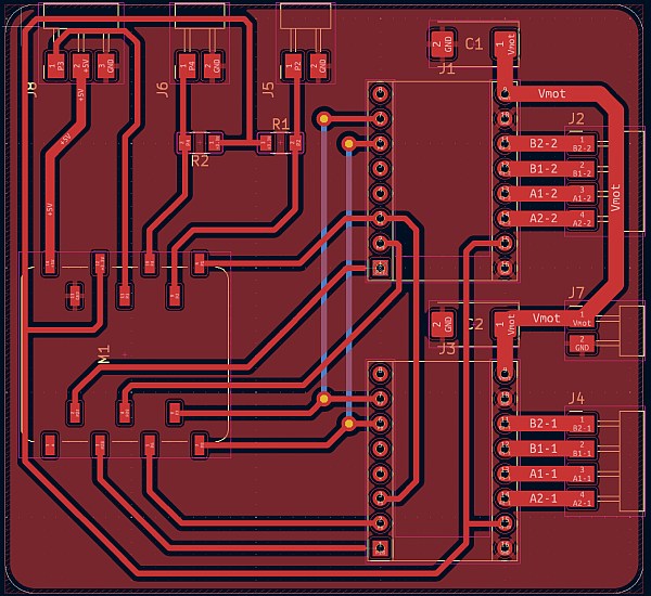 First PCB routing