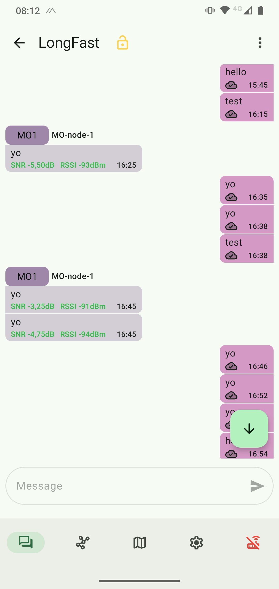 Android app conversations