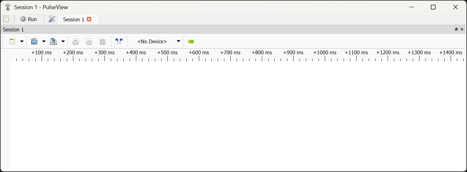 PulseView main window