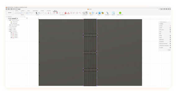 Fusion 360 hinge sketch