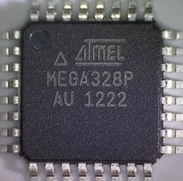 ATmega328P microcontroller chip