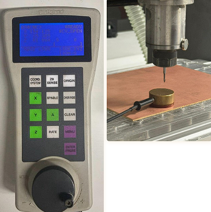 VPanel Roland controller and touch probe