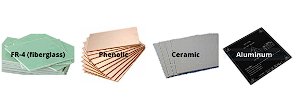 PCB substrate materials FR-4 Phenolic Ceramic Aluminum