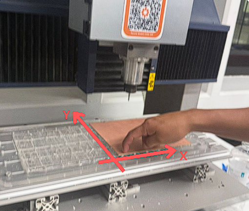 XY axis origin being set on the MDX-540
