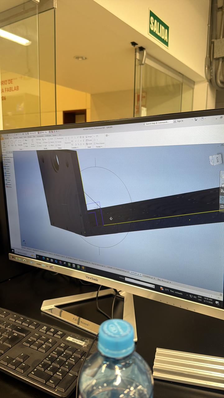 CAM preparation on monitor