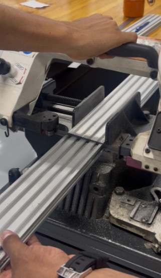 Metal parts after cutting and processing