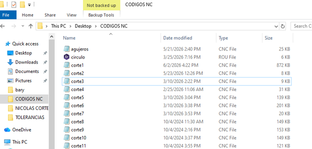 CODIGOS NC folder
