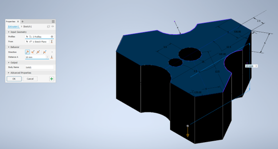 2D sketch vertebra profile