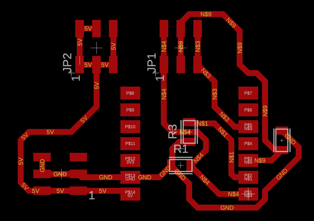 Glove schematic — Fusion 360