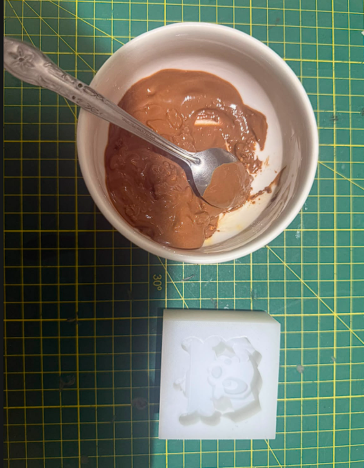 Melting the chocolate