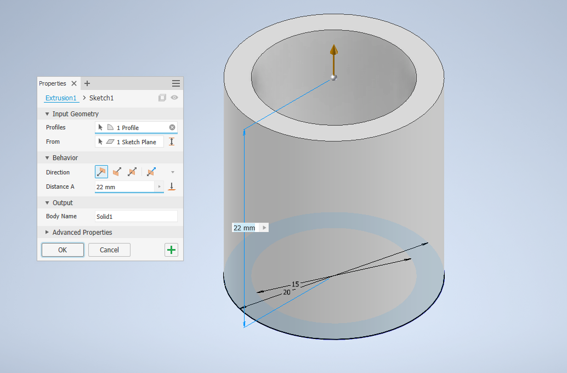 Cap extrusion 1 two profiles 2mm base flange