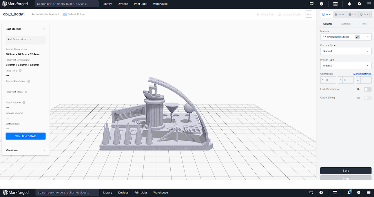 Eiger Part Details and model preview