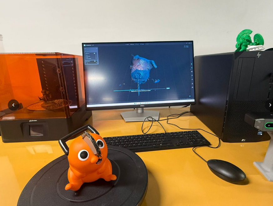 Second scan from different angle