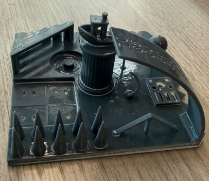 CAD design of a sphere with internal cavity