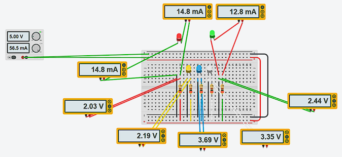 Regulated 5V simulation