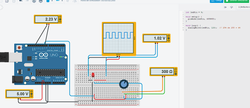 Potentiometer affecting LED brightness