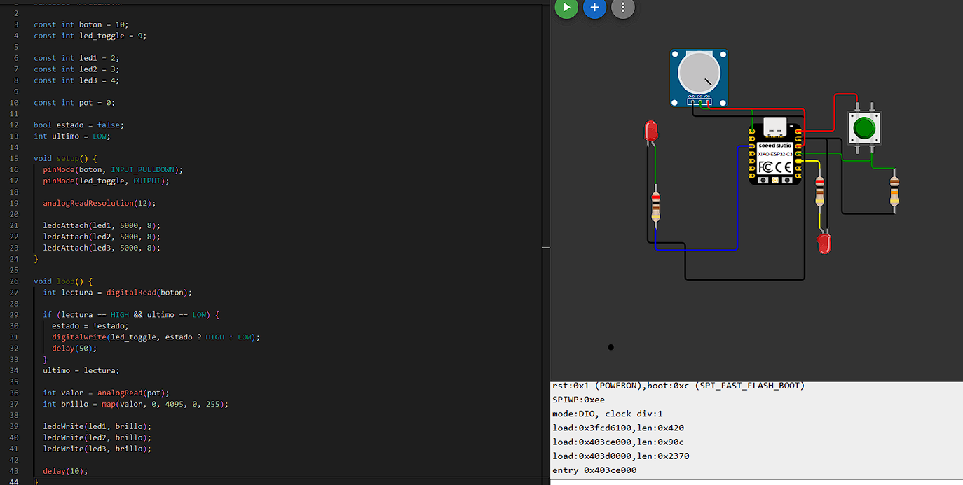Potentiometer simulation