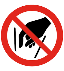 Do not touch the machine