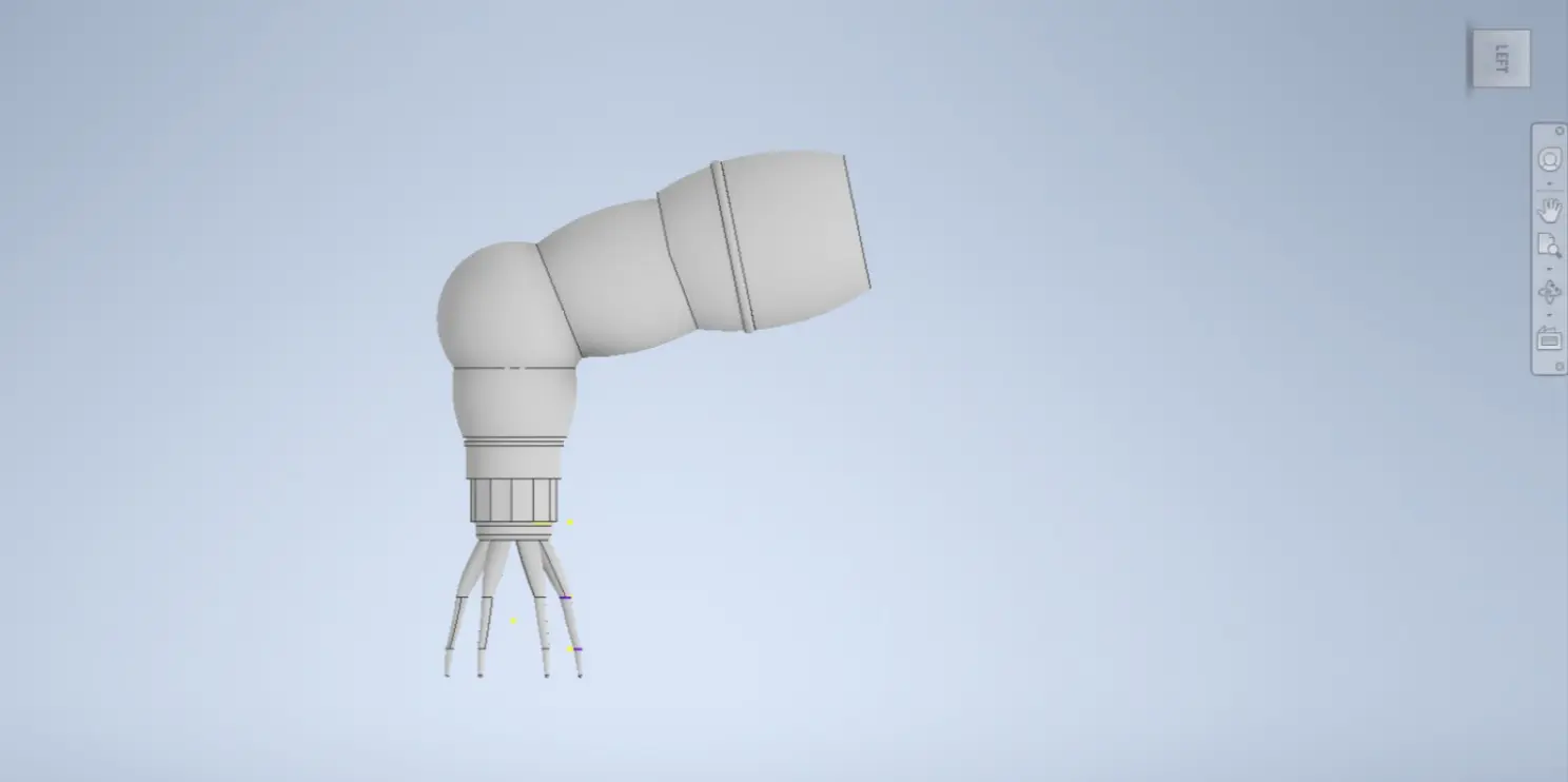 Inventor segmented arm