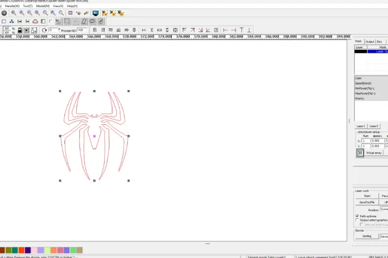 Engraving test file design