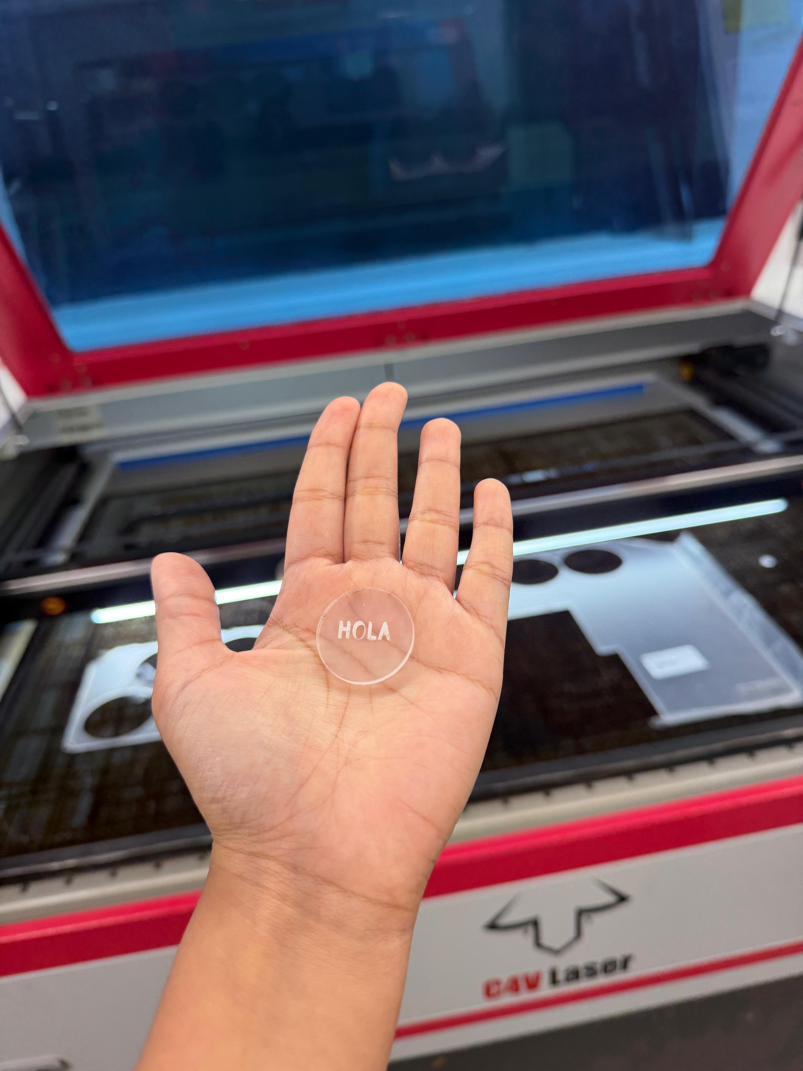 First Laser Cut - Hola