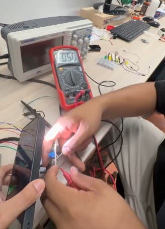 Oscilloscope reading