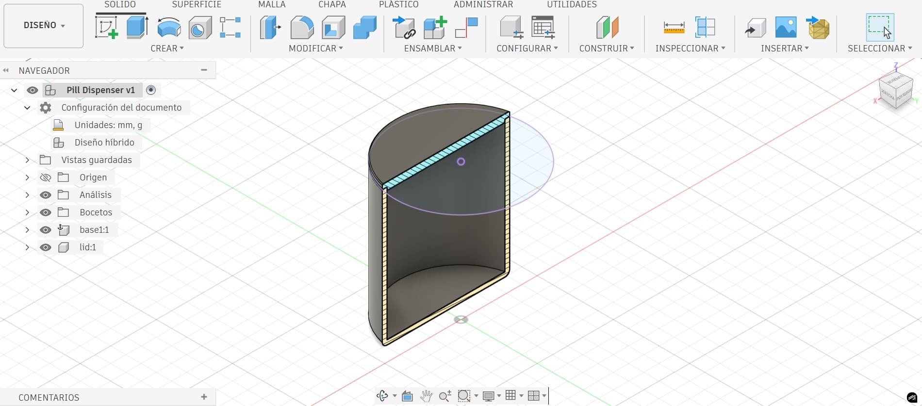 Section Analysis of Cylinder Lid