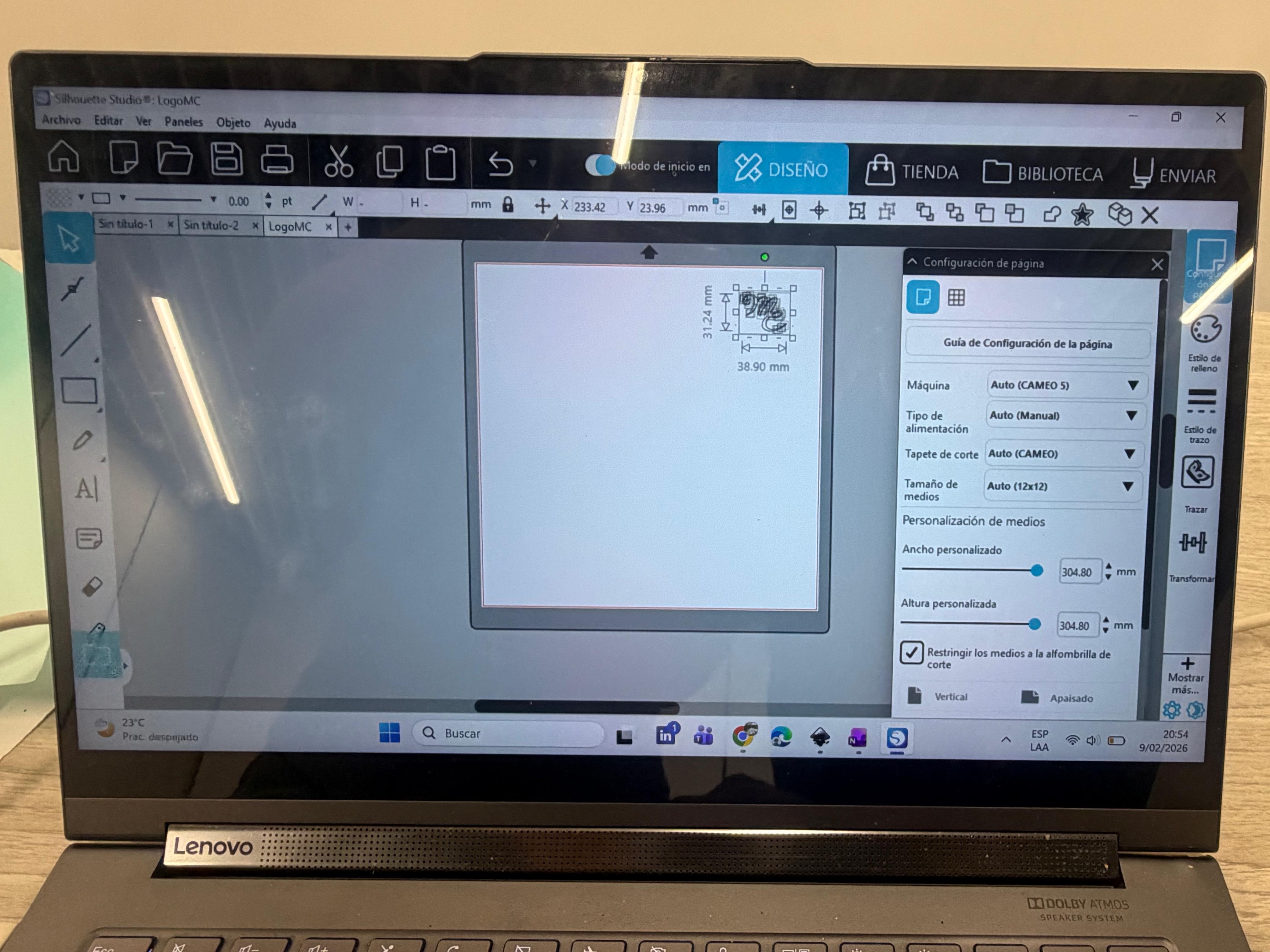 Silhouette Studio Interface