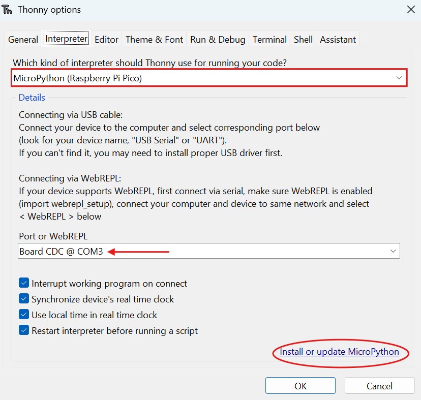 BOOTSEL mode — Pico recognized as USB drive