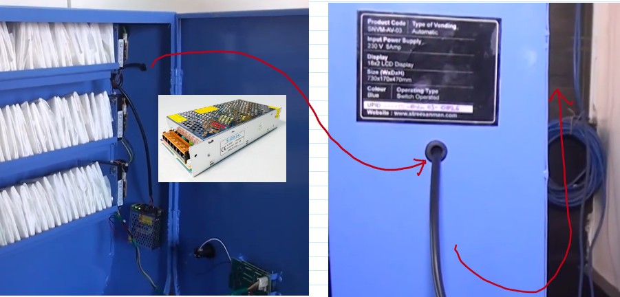 Stree Sanman vending machine design