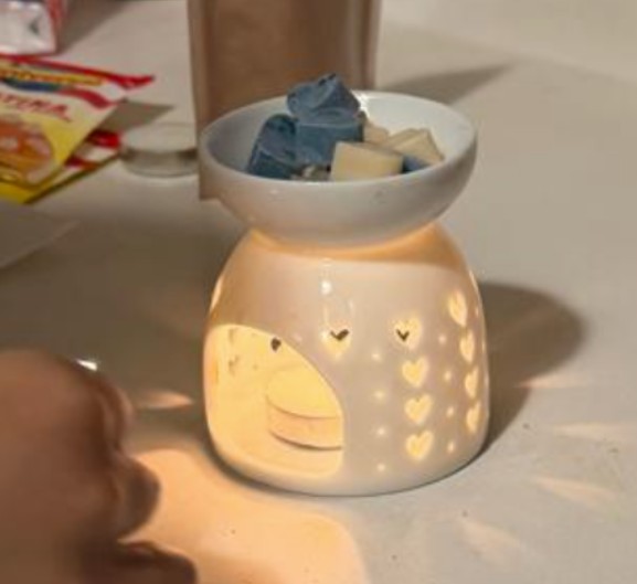 Wax melting in the oven until fully liquid