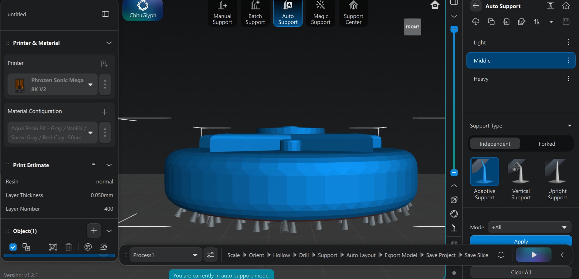 Autosupport setup in Chitubox