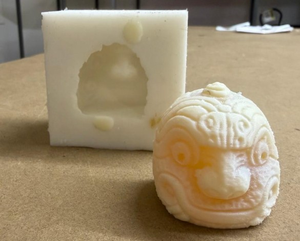 Final polyurethane resin cast result