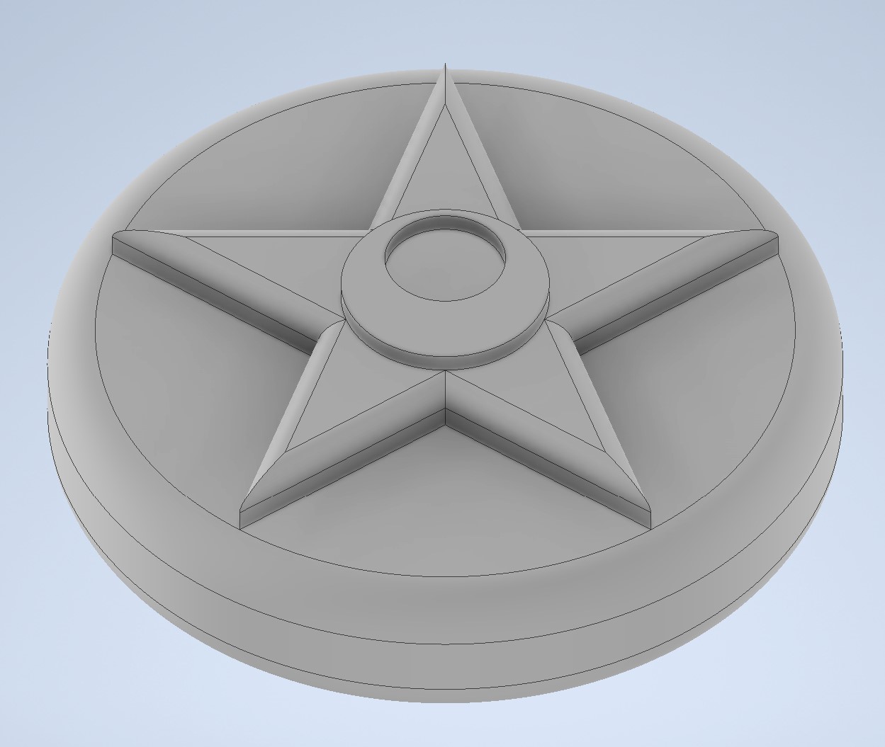 Crescent moon extruded and filleted