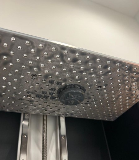 SLA print in progress on the Phrozen build plate