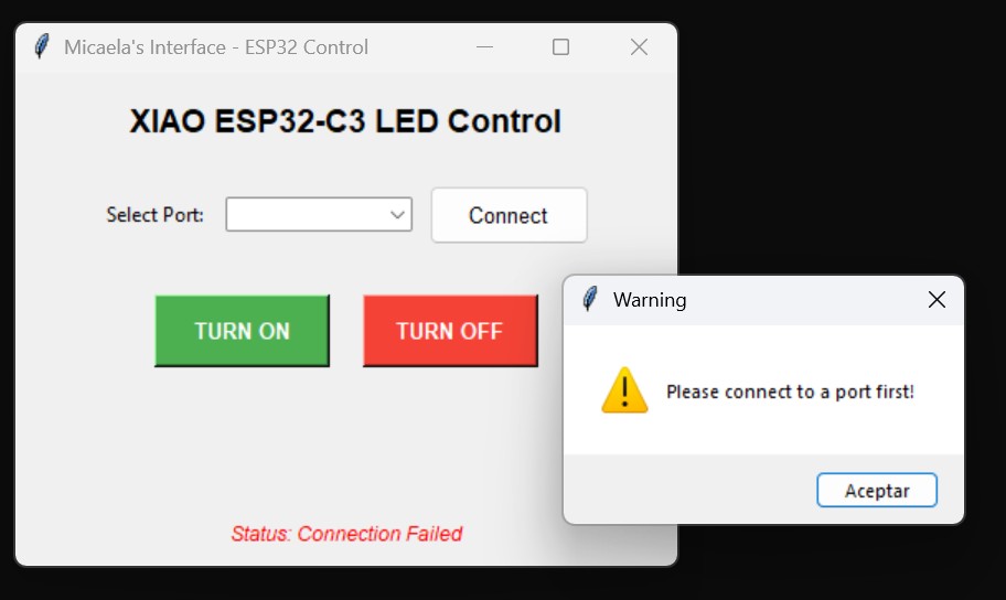 Error handling popup alert