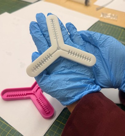 Both silicone pieces extracted