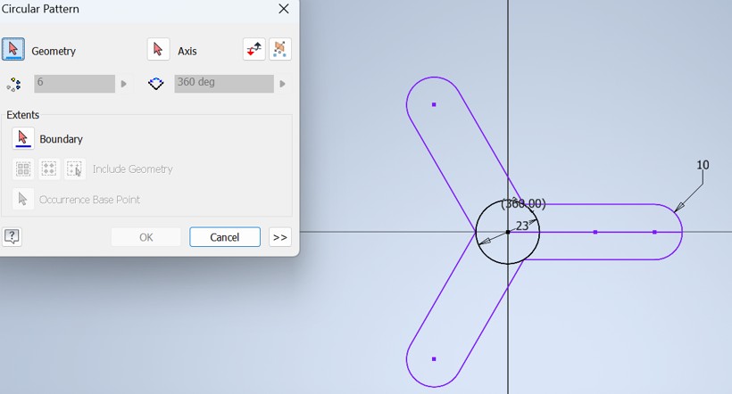 Fillet applied to tentacle tip for rounded edge