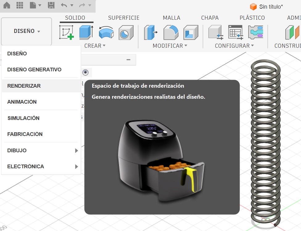 Render workspace selection
