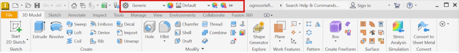 Material browser dialog