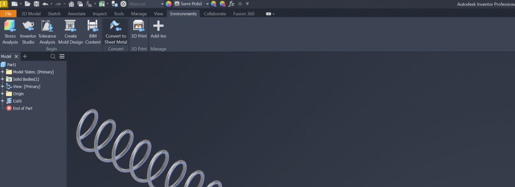 Inventor Studio interface