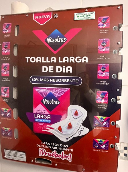 Commercial sanitary pad vending machine
