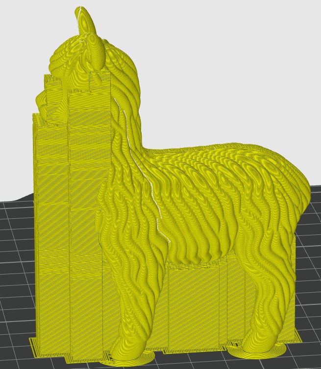 Normal support on alpaca model