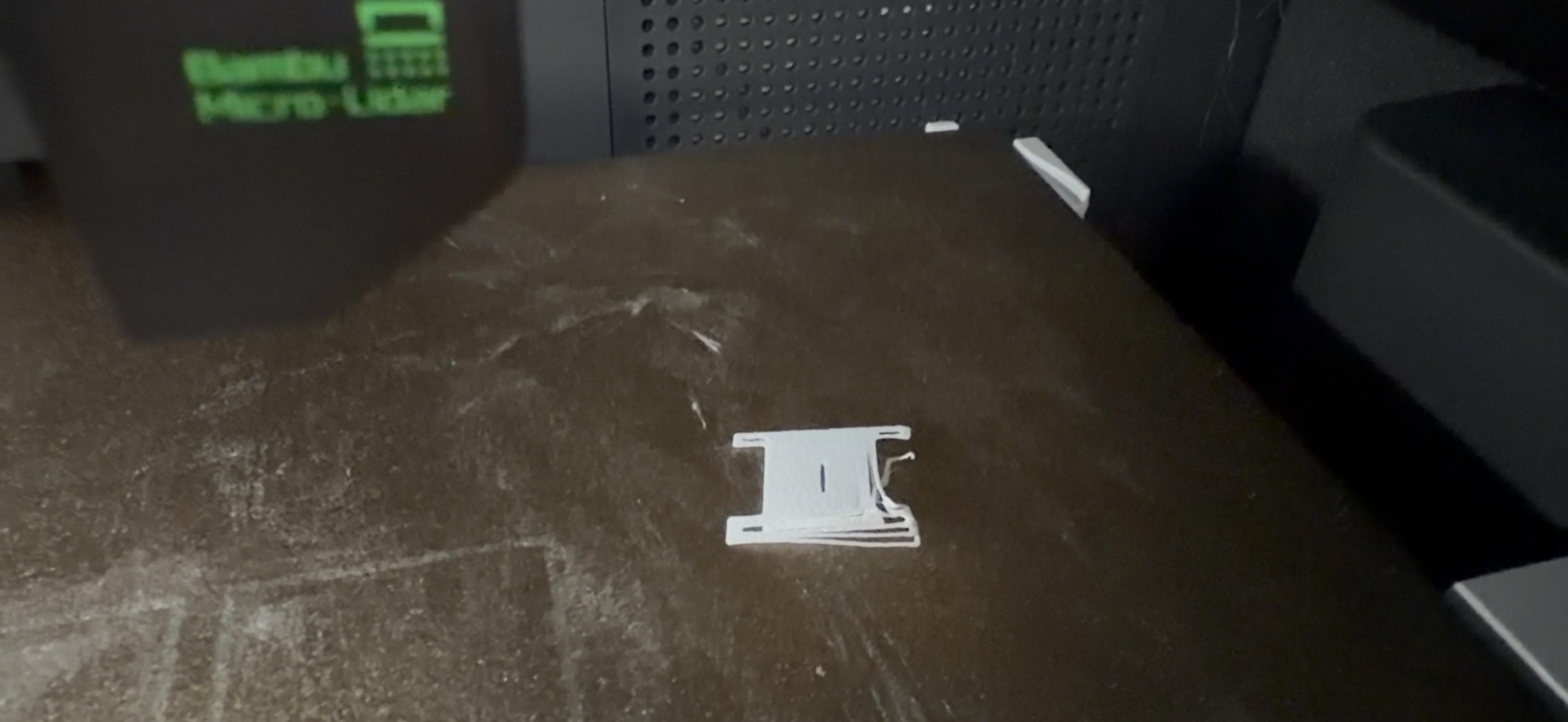 Failed print — warping detail