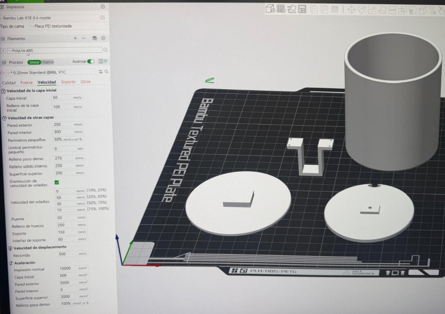 Support and adhesion settings