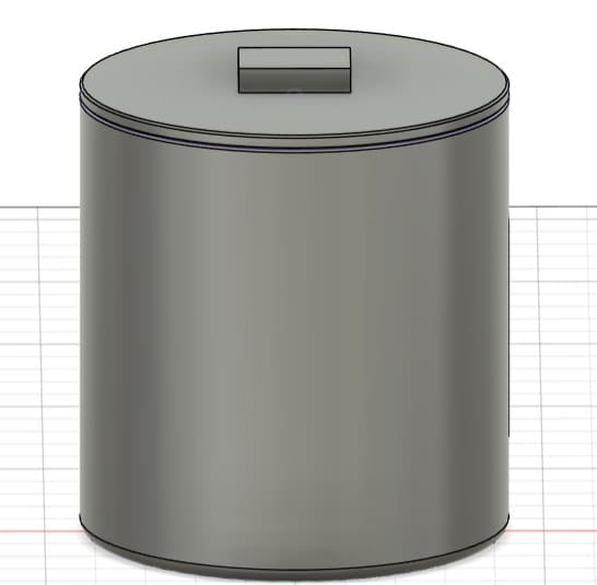 Main cylinder Fusion 360 render