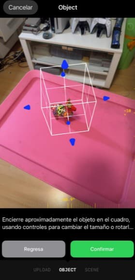 Luma 3D scanning process with boundary adjustment